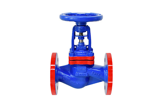 A bellow sealed globe valve offers zero leakage